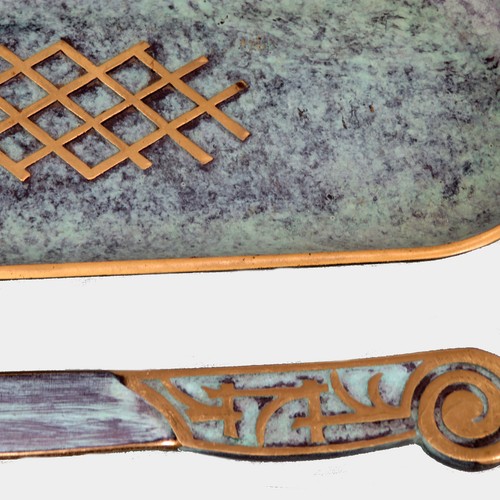 Bronze schreibablage - bronze,