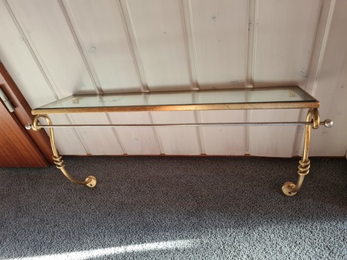 Messing garderobe wandablage - messing,