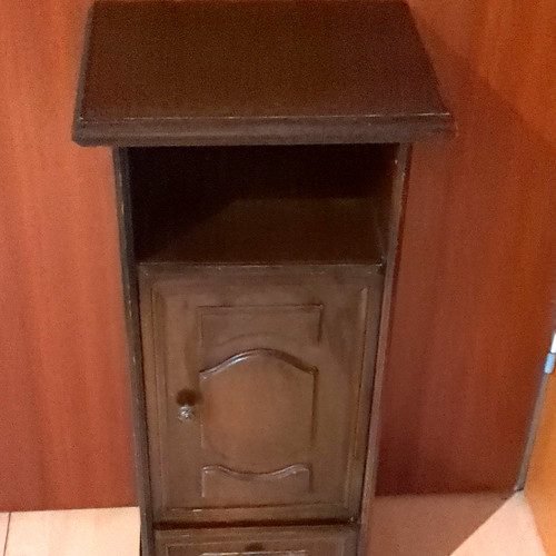 Antiker holz nachttisch braun - antiker,